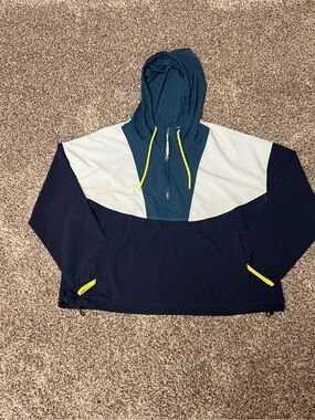 Te Verde Windbreaker Jacket XL Colorblock Hiking Outdoors Athletic